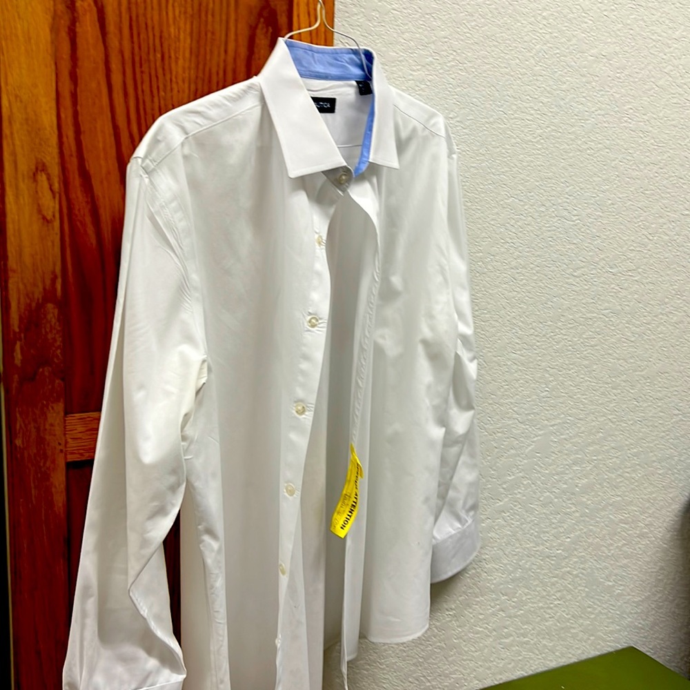White mens dress shirt